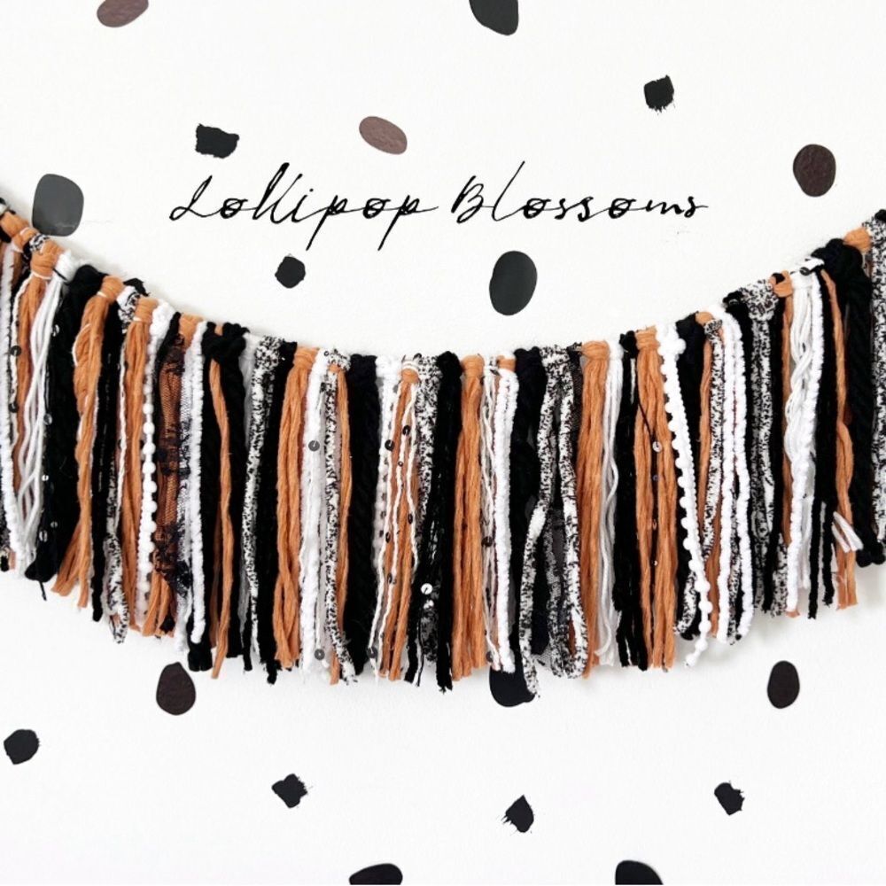 Holiday Halloween Tassel Garland